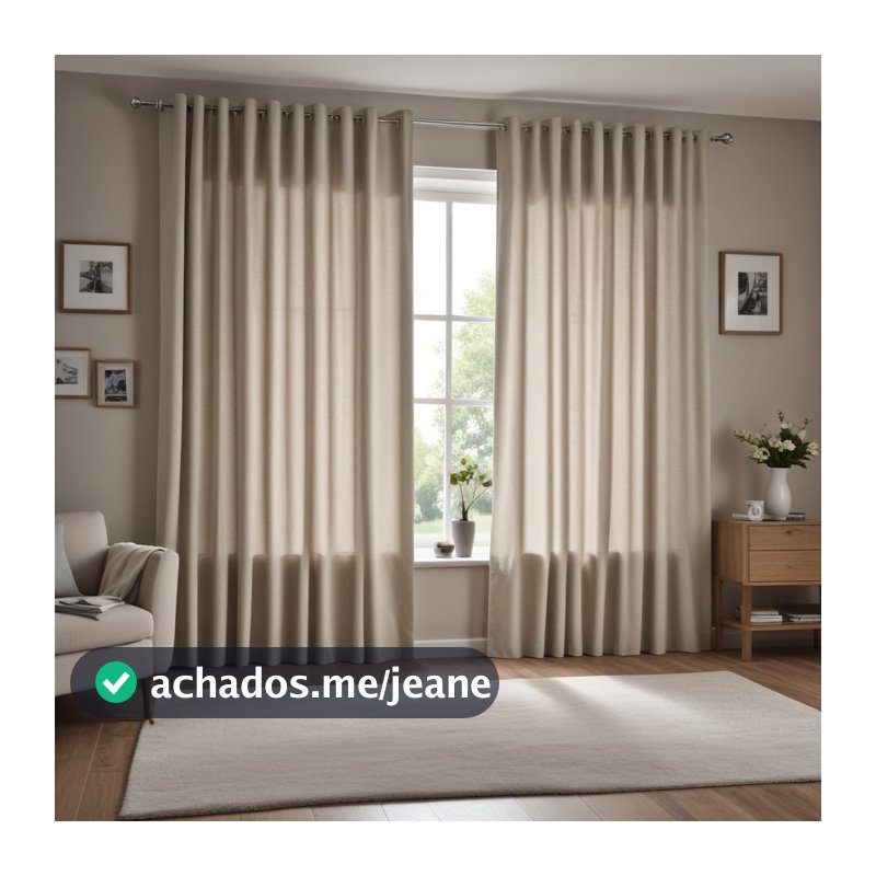 Cortina Oxford para Sala e Quarto 3,00m Largura x 2,30m 2,50m 2,80m Várias Cores