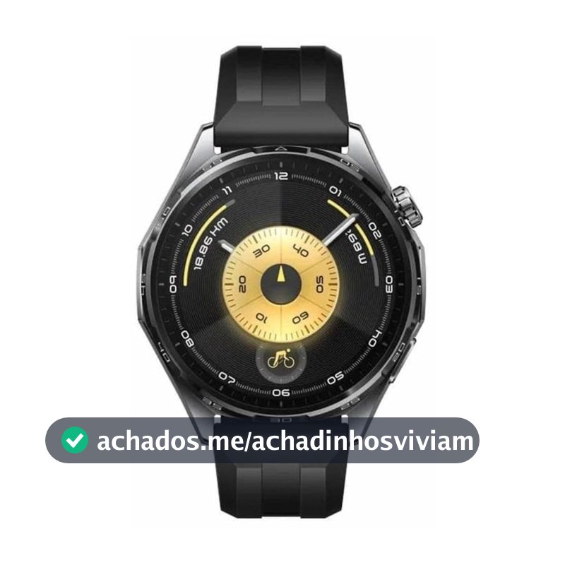 Smartwatch Huawei Watch GT 6 46mm, Esportes, Bateria Até 21 Dias, Bem-Estar Emocional Preto