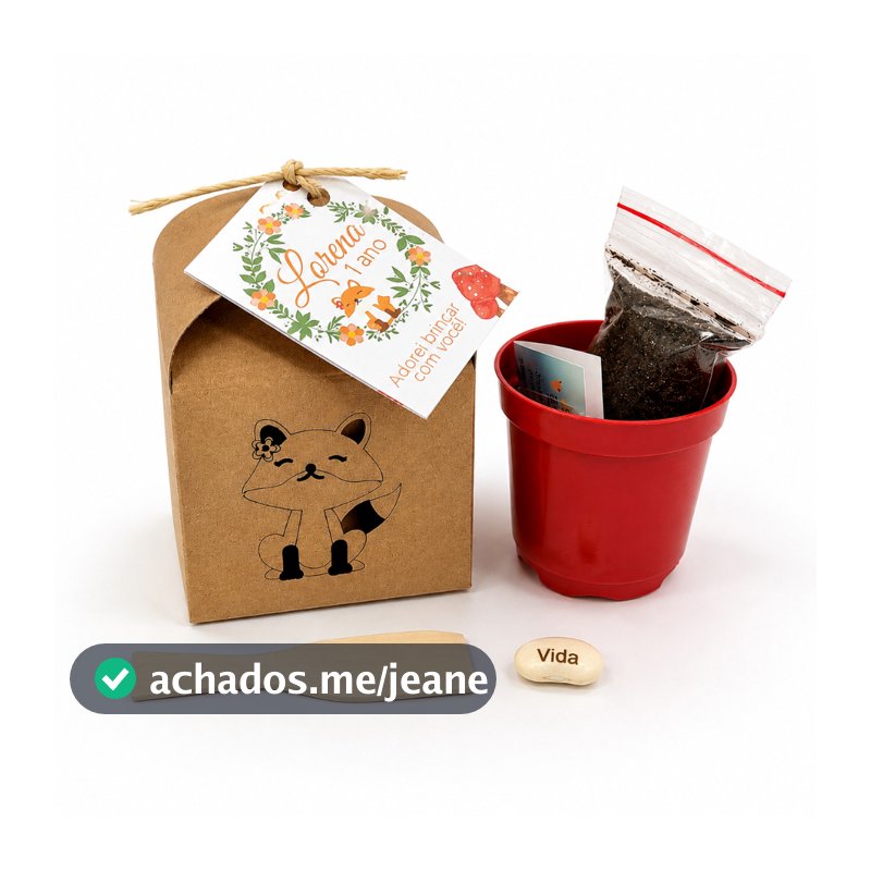 Lembrancinha de Aniversário para Plantar com Semente Personalizada - Vários Temas