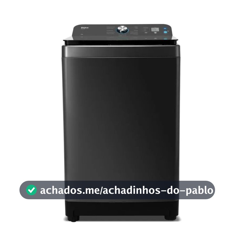 Máquina de Lavar 14 Kg Philco Preto PLR14B 12 Programas de Lavagem