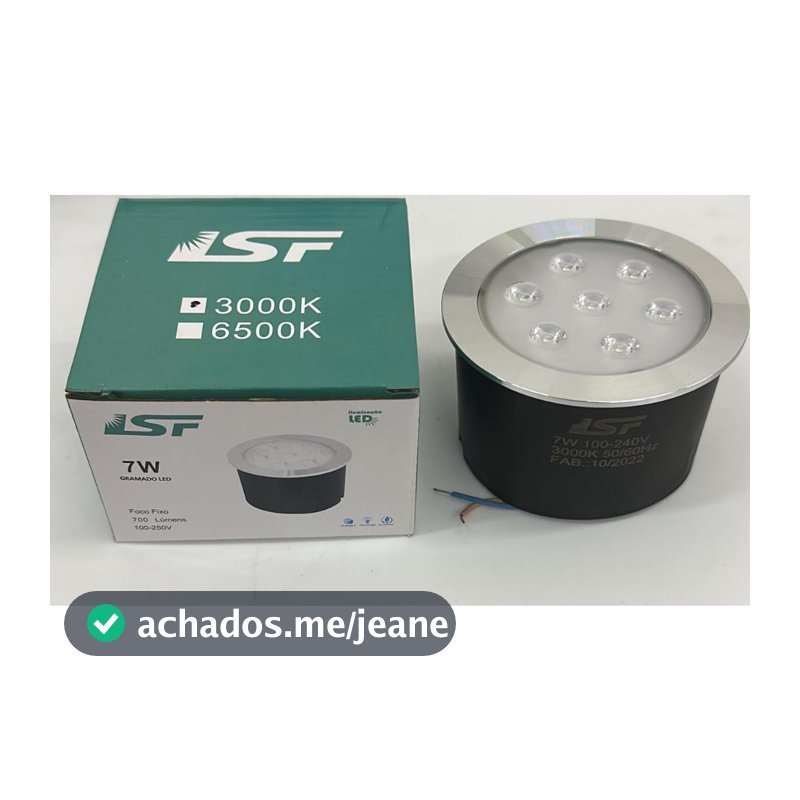 Spot Piso LED 7W Redondo | Balizador de Chão para Embutir em Jardim e Área Externa