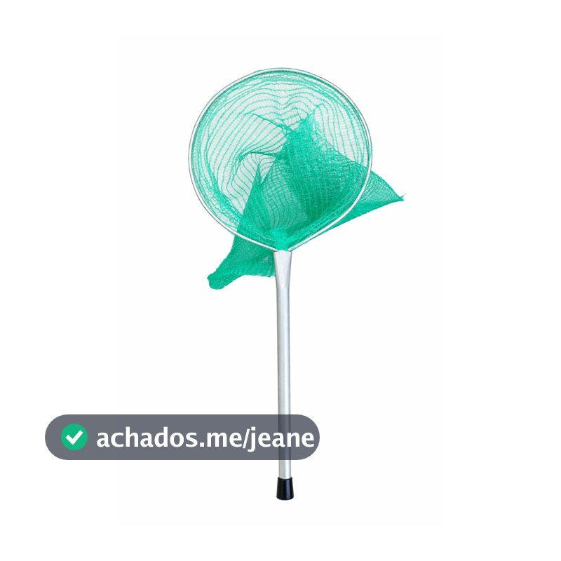 Mini Passaguá Puçá Tela Verde Isca Viva Aquário Reforçado 30cm Moreira material de pesca