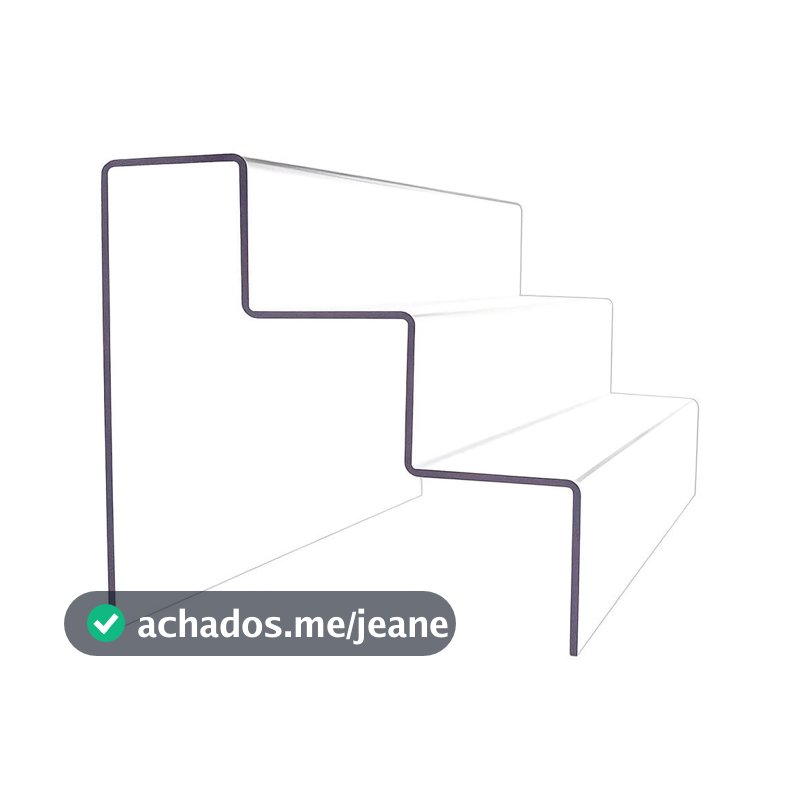 Escadinha Acrilico Expositora Organizadora 3 Degraus