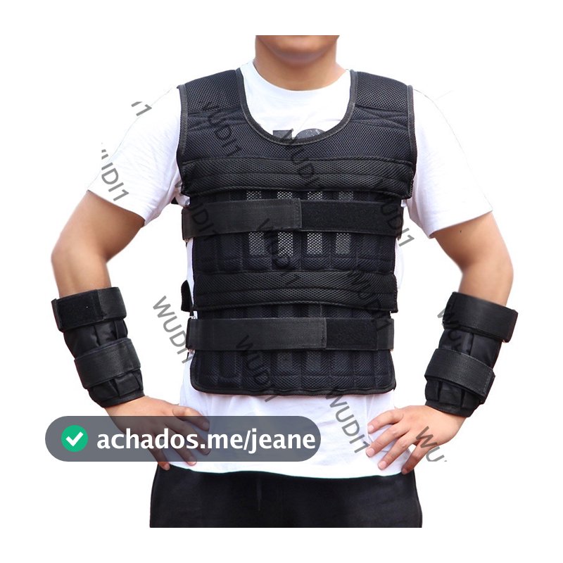 Colete De Peso Ajustável 20kg Para Exercício De Peso / Colete De Treino De Boxe