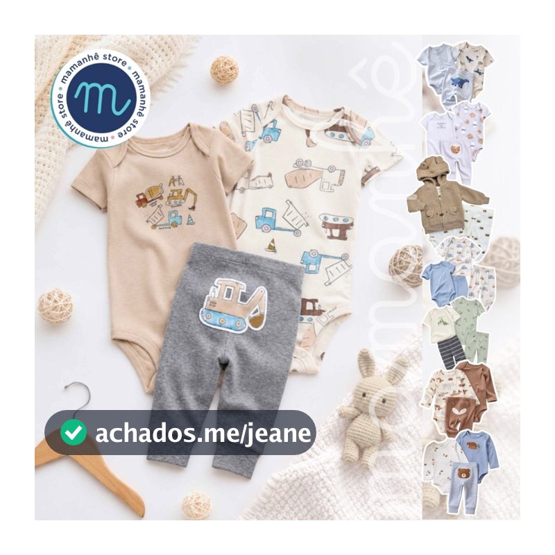 Kit Carters Conjunto Body e Calça 2, 3 ou 4 peças Original
