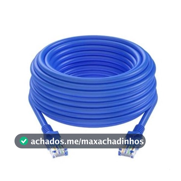 Cabo de Rede LAN Ethernet RJ45 CAT5e 2m3m5m10m15m e20m Metros Cat5 e Montado 8P8C Homologado Pronto