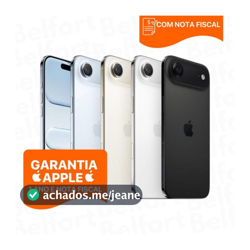 Celular iPhone 17 Air 256GB 6,5 Polegadas Original Novo Lacrado Garantia Apple de 1 Ano Nota Fiscal.
