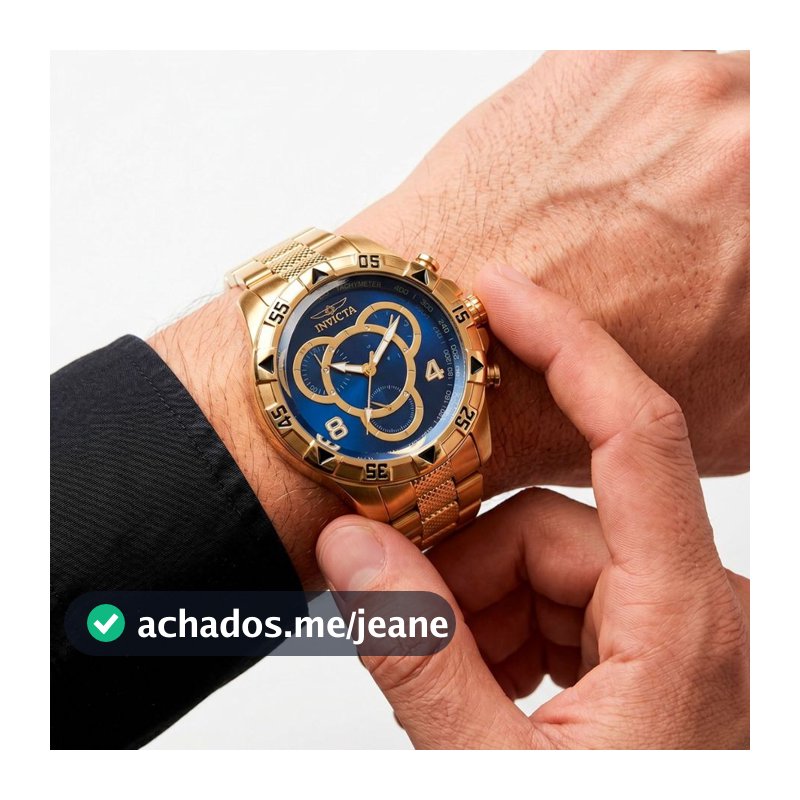 Relógio invicta masculino pulseira corrente pingente de aço