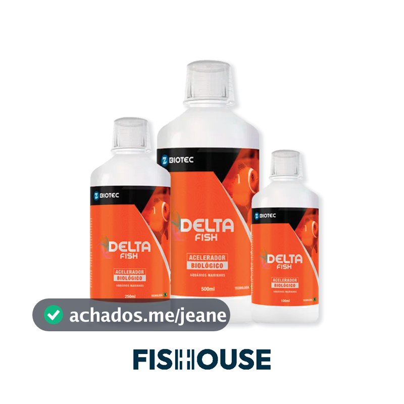 Acelerador biológico - Delta Fish marinho (100ml, 250ml, 500ml) - Delta ZBiotec