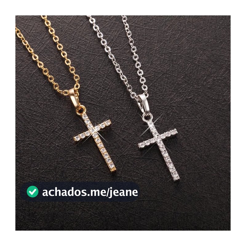 Novo Colar De Cruz Simples E Moda Pingente