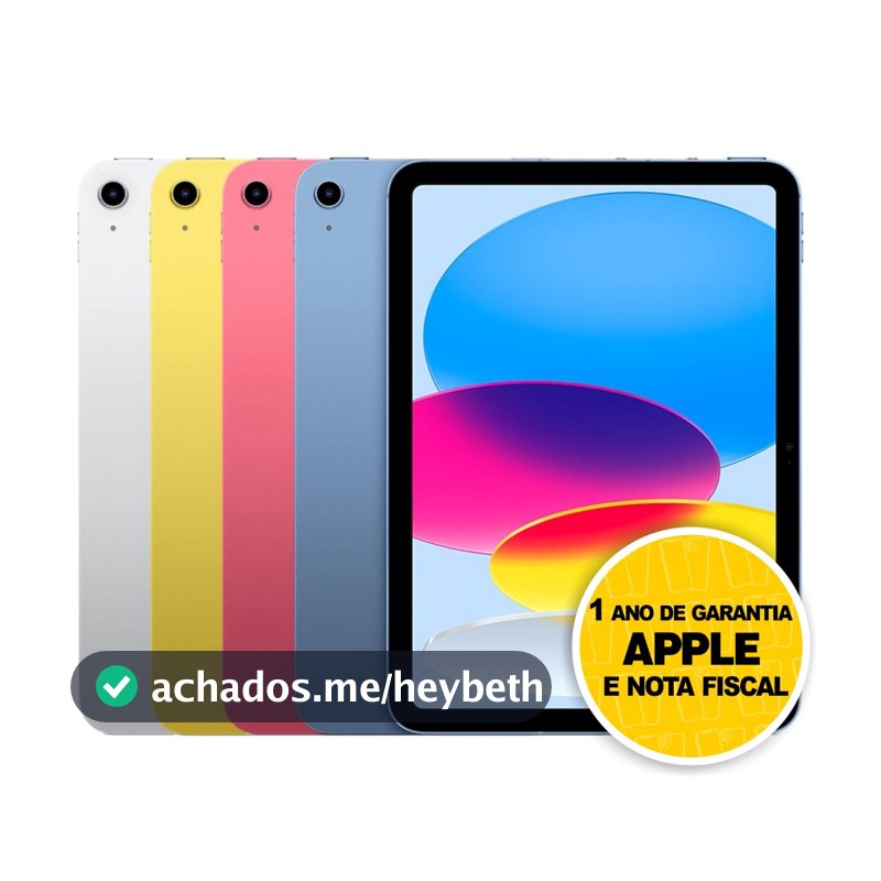iPad 11 Geração A16  128GB 11" 12MP 12MP 1 ANO DE GARANTIA