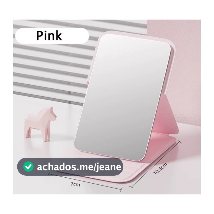 ANA1108 KIT Espelho de Maquiagem Dobrável Portátil de Mão e Mesa