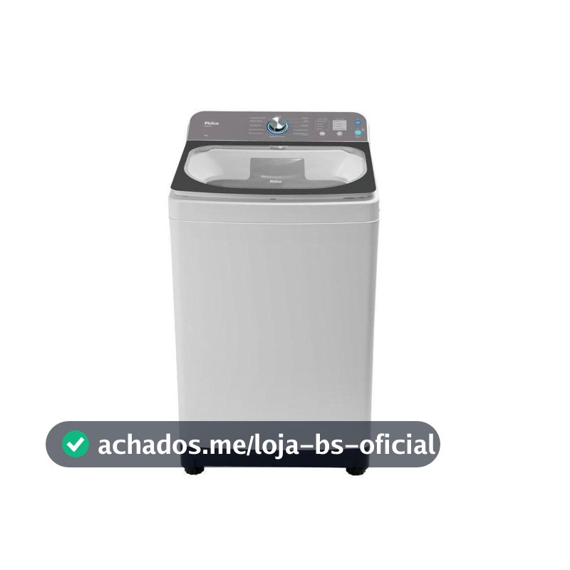 Máquina De Lavar Philco PLR14A 14kg 12 Tipos De Lavagem Branca 127V