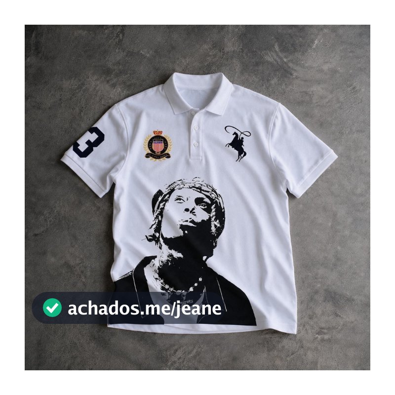 Camiseta Polo Alee Caos Estampada Streetwear Graphic Tees Camisa Respiravel ENVIO IMEDIATO
