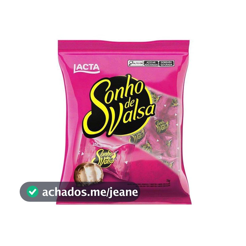 Chocolate Lacta Sonho de Valsa Pacote 1Kg