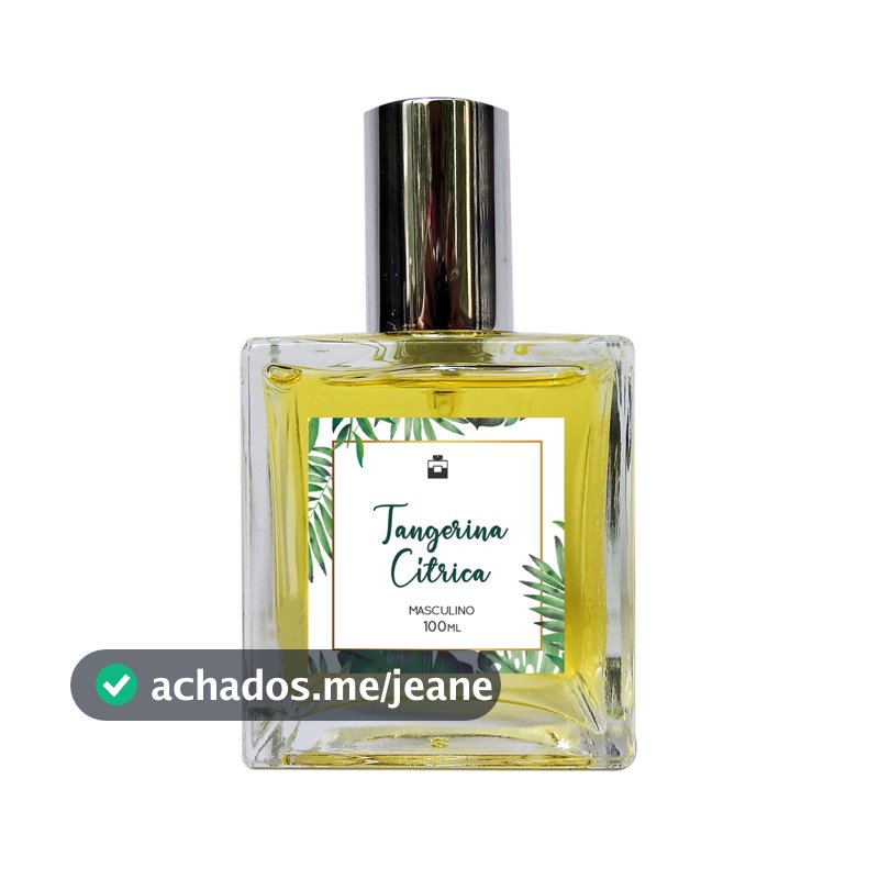 Perfume Masculino Tangerina Cítrica 100ml - Com Óleo Essencial Natural