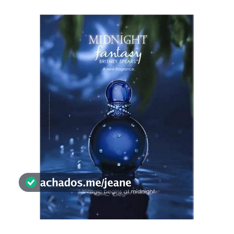 Perfume Britney Spears Fantasy Midnight Feminino 100ml Para Mulher 100% Original Lacrado