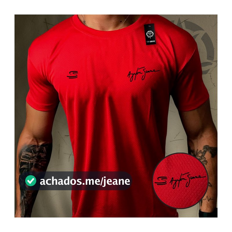 Camisa Dry-Fit Masculina - SENNA S LOGO LADO - Academia Corrida Crossfit Skate Basquete 2