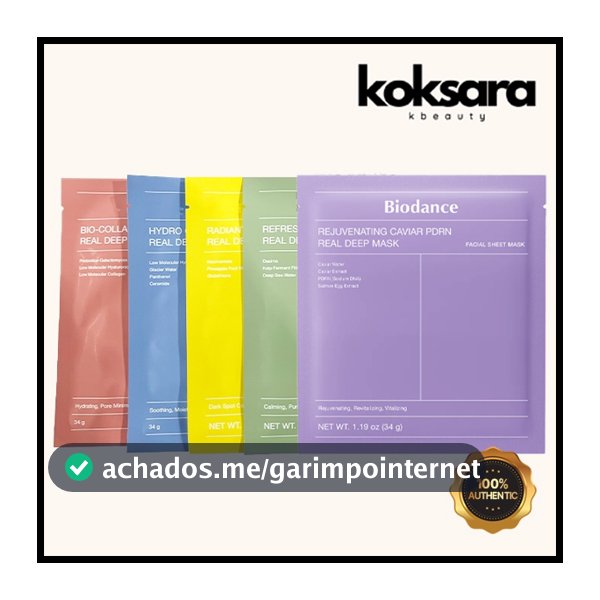 [NEW] BIODANCE real deep mask 1ea 34g (collagen, cera-nol, sea kelp, vita niacinamide,Caviar PDRN)