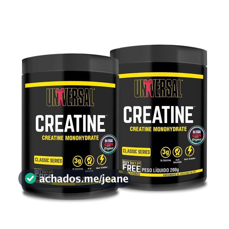 Kit 2x Creatina Monohidratada 200g - Universal Nutrition