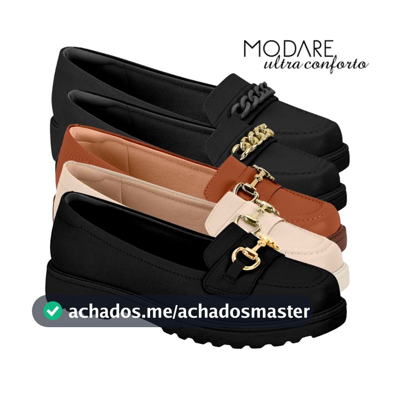 Sapato Mocassim Feminino Modare Ortopédico Ultraconforto Tratorada Confortável Original