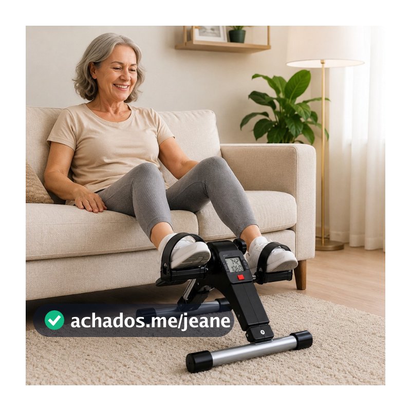 Mini Bike Ergometrica Cicloergometro Pedalinho Perna Braço Fisioterapia Monitor Lcd Idoso