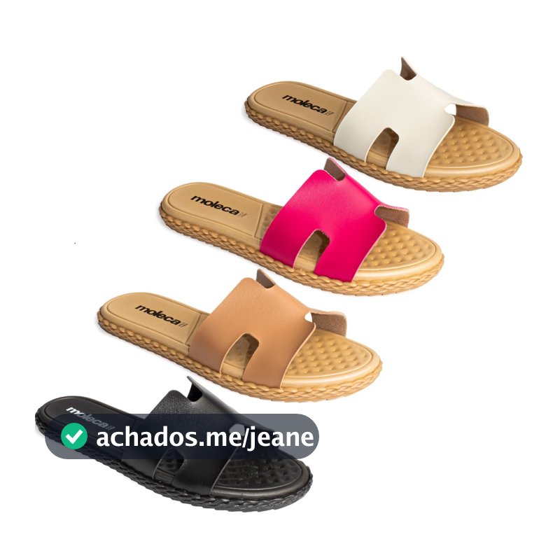 Rasteira Moleca Sandália Rasteirinha Feminino Casual 5463