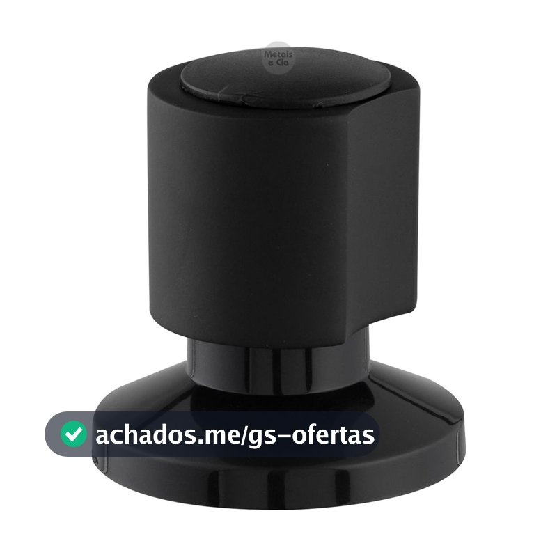Acabamento Luxo Em Metal Para Registro 1/2 A 3/4 Deca Preto