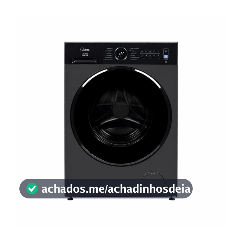 Lava e Seca 11,5kg Titanium Slim Conectada Midea
