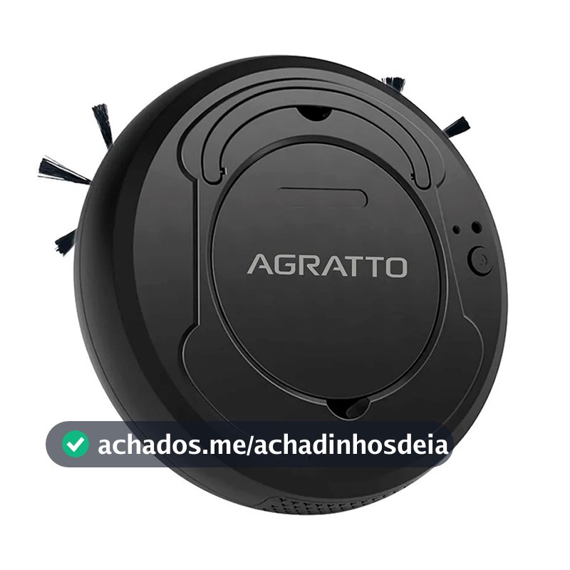 Aspirador de Pó Robô 3 em 1 Agratto Aspira Varre e Passa Pano