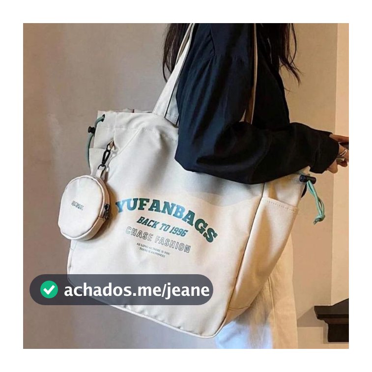 JAMI JAMI Bolsa Transversal Feminina de Alça Nylon Impermeável Casual E304