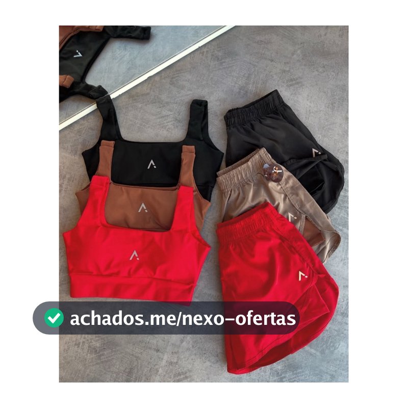 Conjunto Fitness Poliamida Top Com Bojo Short Duplo Com Tactel Linha Premium