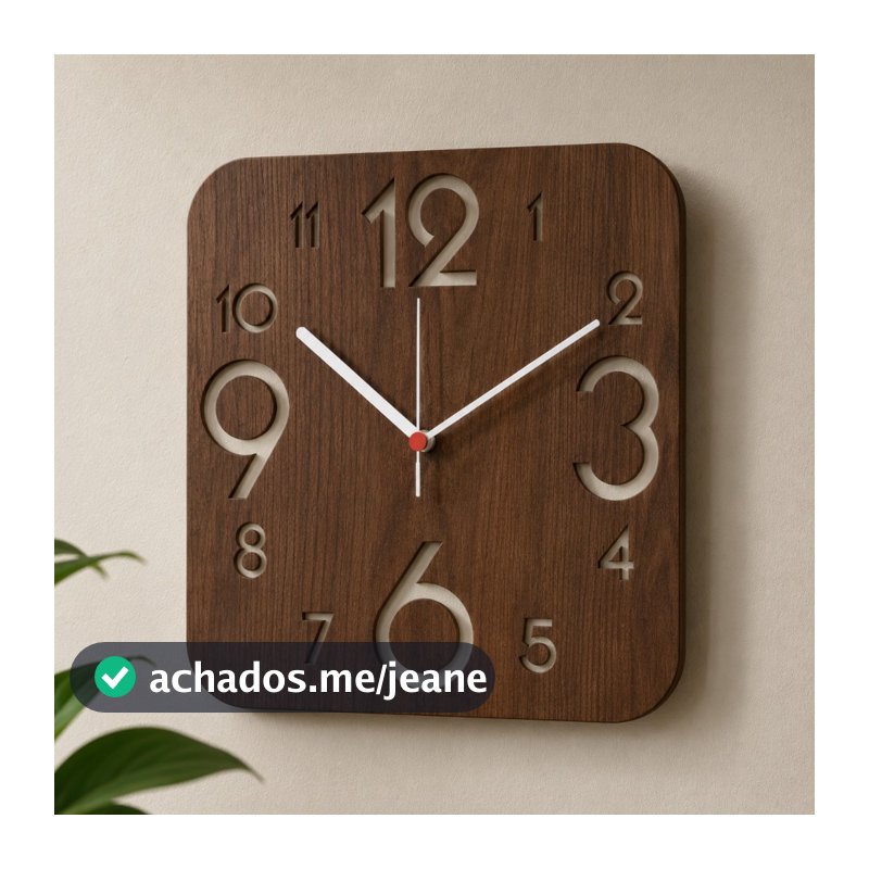 Relógio De Parede Minimalista Grande 40cm Sala Cozinha Luxo