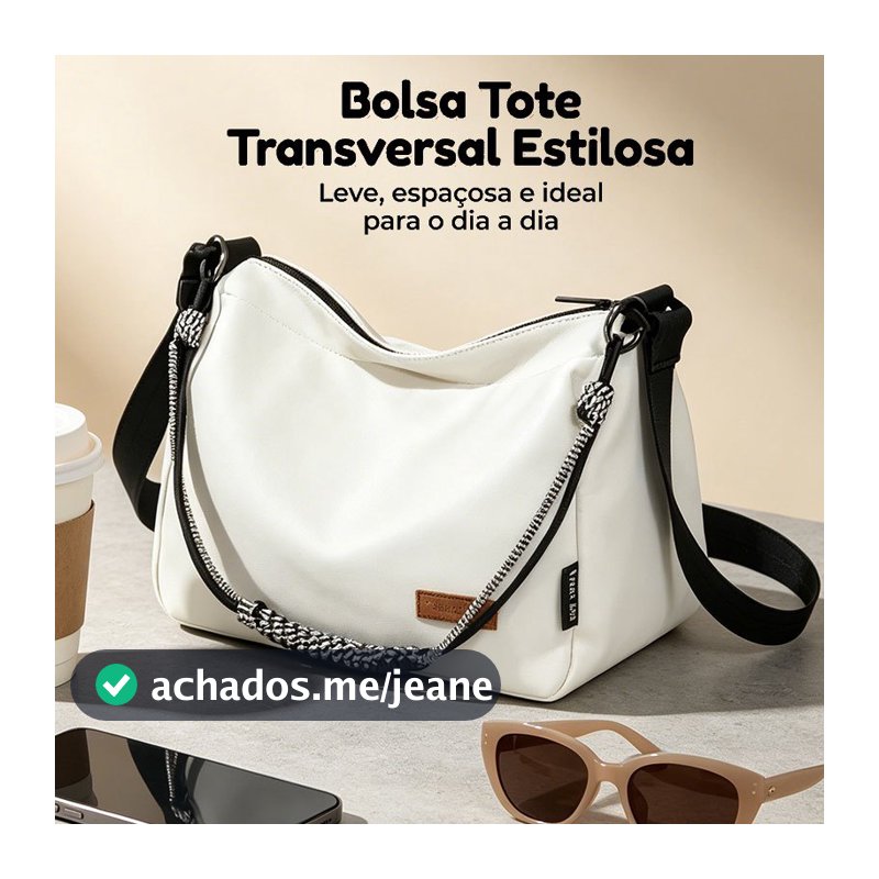Nova bolsa leve com ampla capacidade estilo casual versátil pode ser usada como bolsa transversal ou bolsa de ombro mode