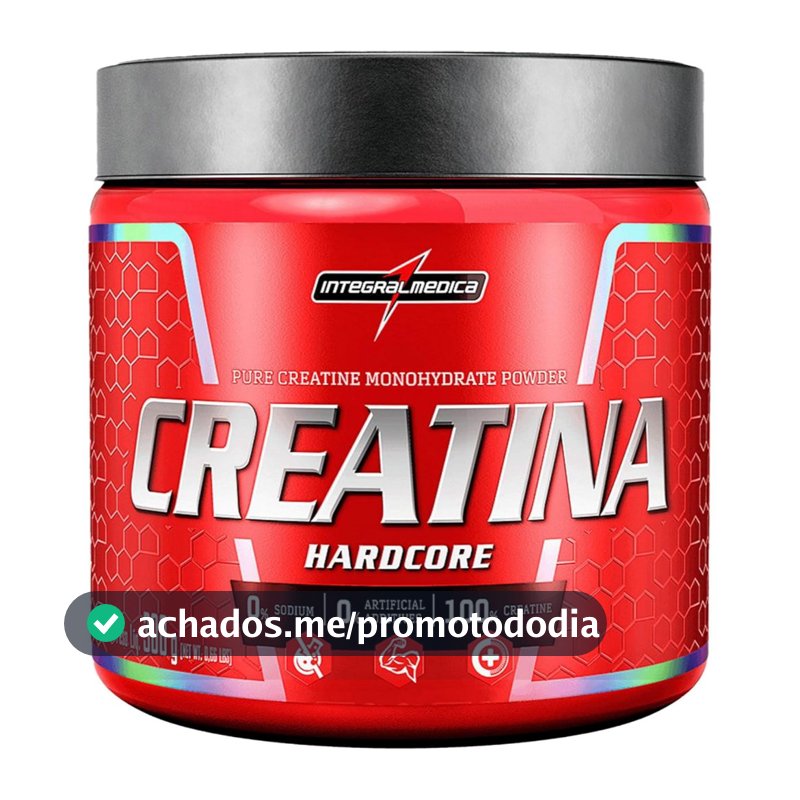 Creatina Hardcore 100% Puro Integralmedica Original 300g Nova Embalagem