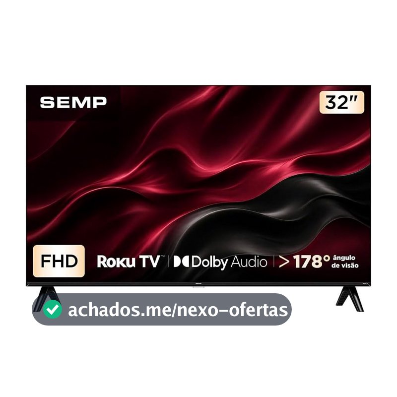 Smart TV SEMP 32" Full HD Roku TV - 32S42R