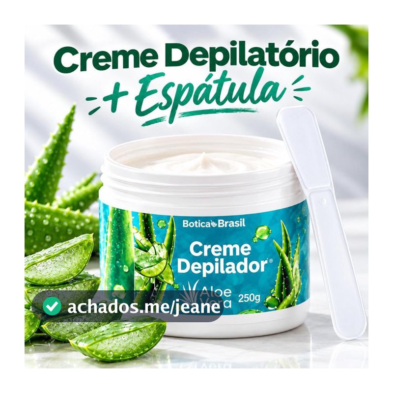 Creme Depilatório Aloe Vera Depilação Botica Brasil Lucy's