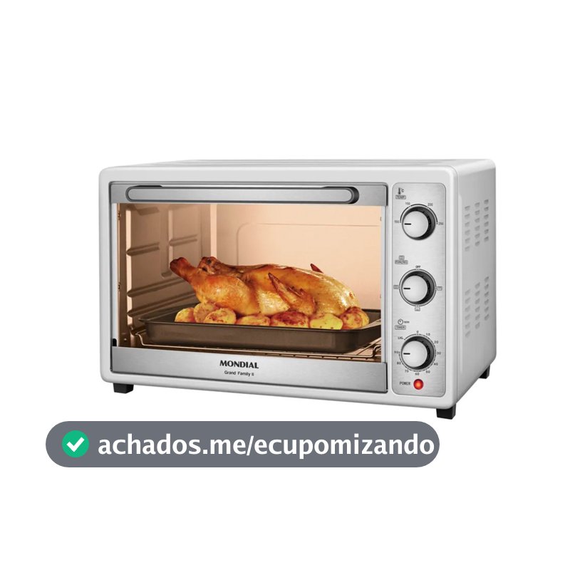 Forno Elétrico Mondial Grand Family II 52L FRN-52-W 1800W 127V
