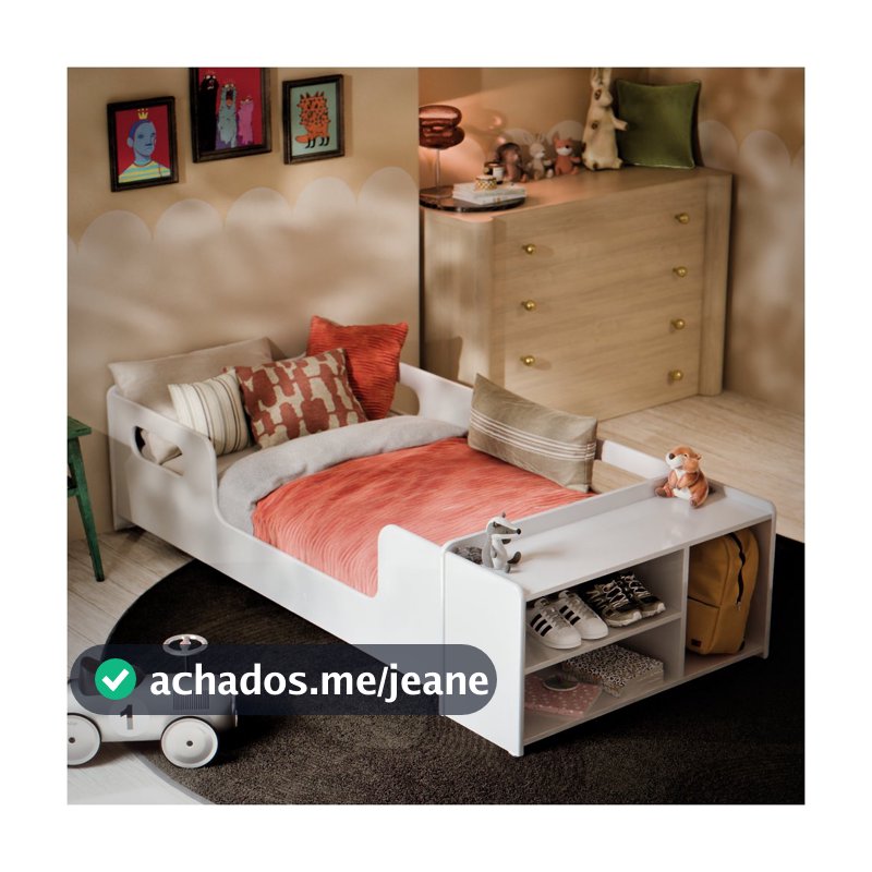 Cama Infantil Com Colchão Montessoriana Baixa E Sapateira Para Quarto De Criança Menina E Menino