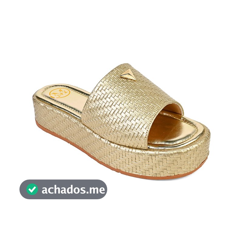 Tamanco Feminino Plataforma Sandália Flatform Majux Chinelo Confortável Fashion