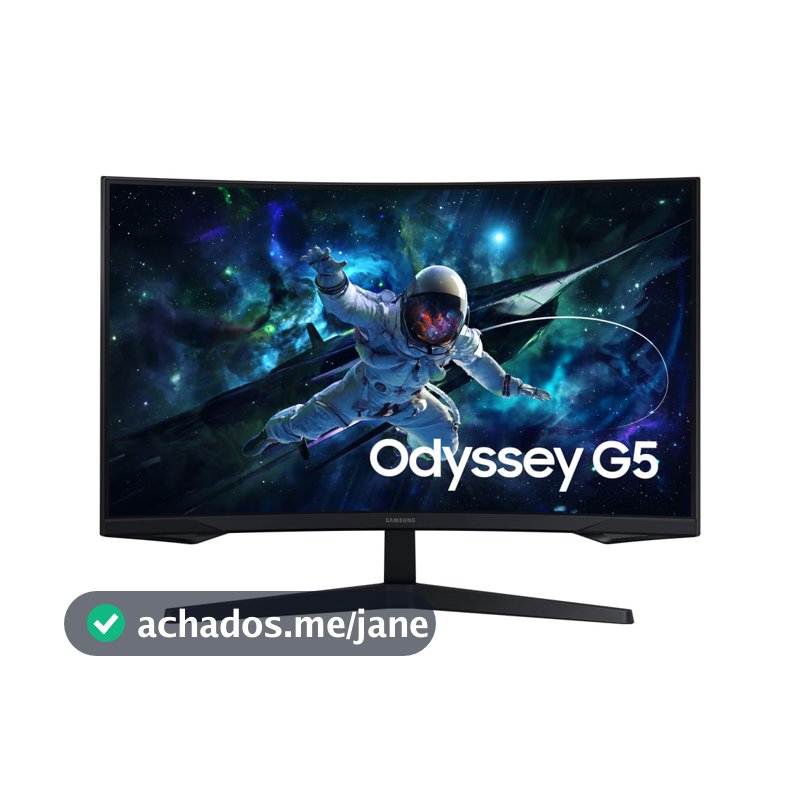 Monitor Gamer Samsung Odyssey G5 32'', QHD, 165Hz, 1ms,  Freesync, HDMI, DP