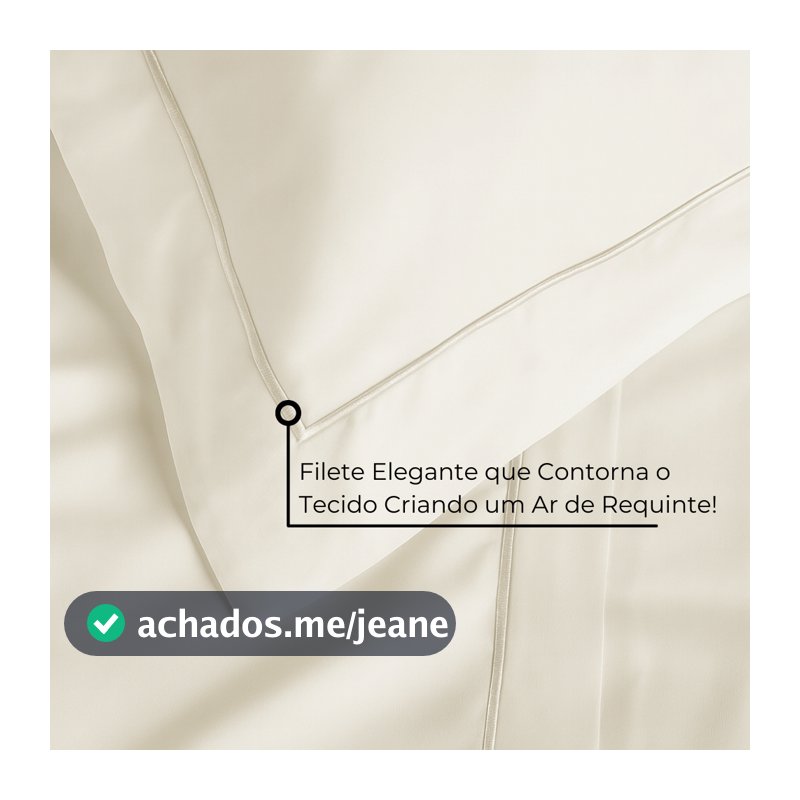 Jogo de Cama Lençol 4 Peças 100% Algodão 300 Fios Percal Casal Queen King Essence Habitat