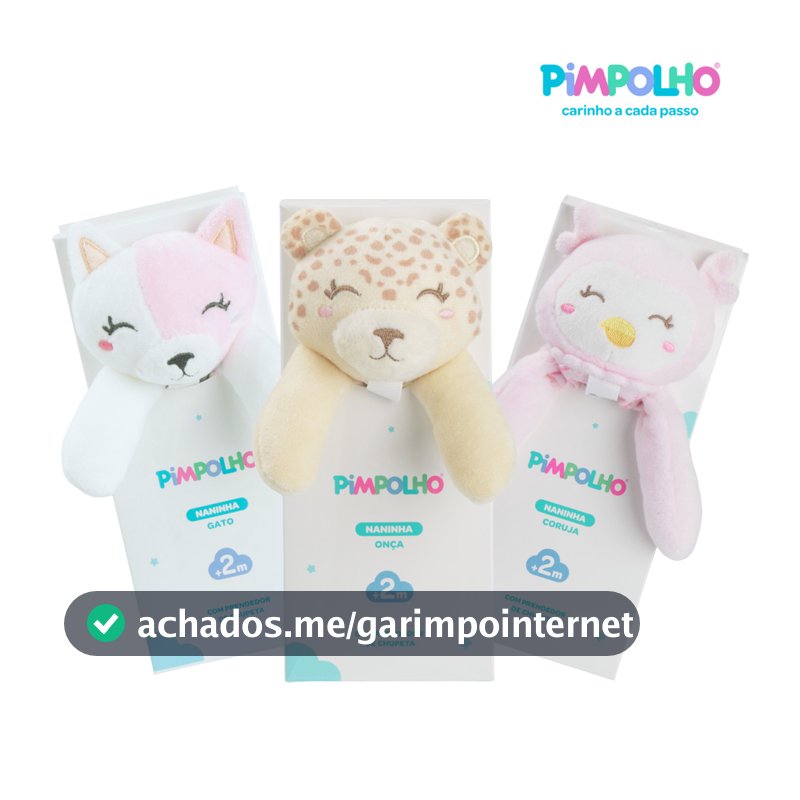PIMPOLHO NANINHA COM PRENDEDOR DE CHUPETA