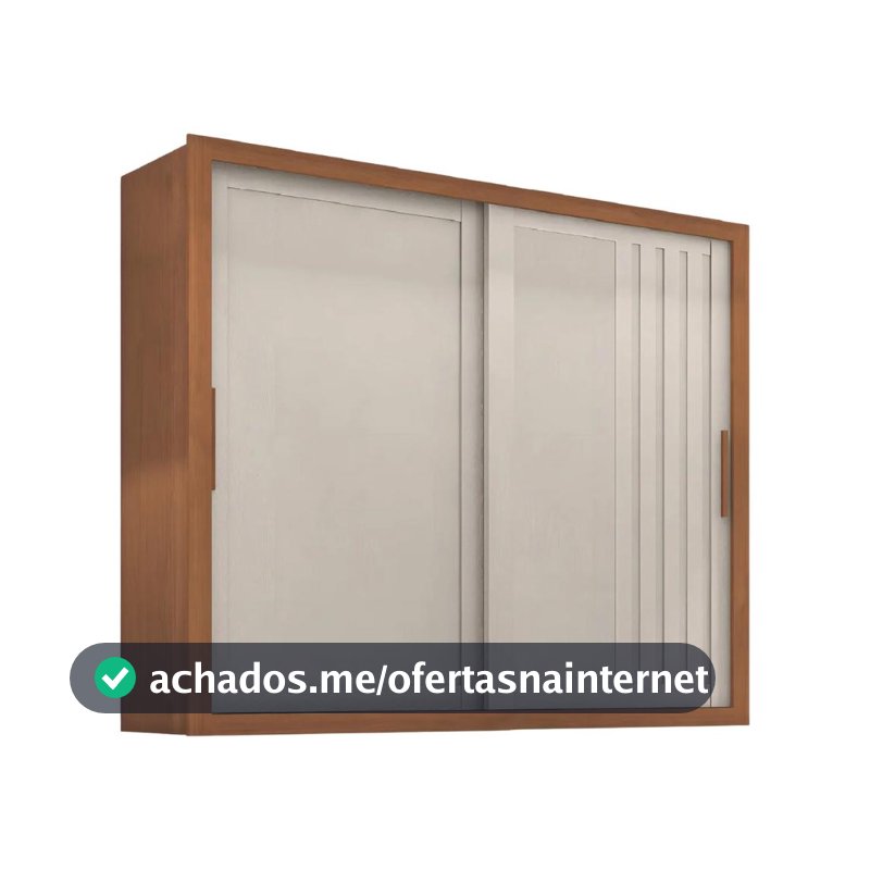 Guarda Roupas Casal Ripado 2 Portas de Correr 4 Gavetas Trianon Zanzini