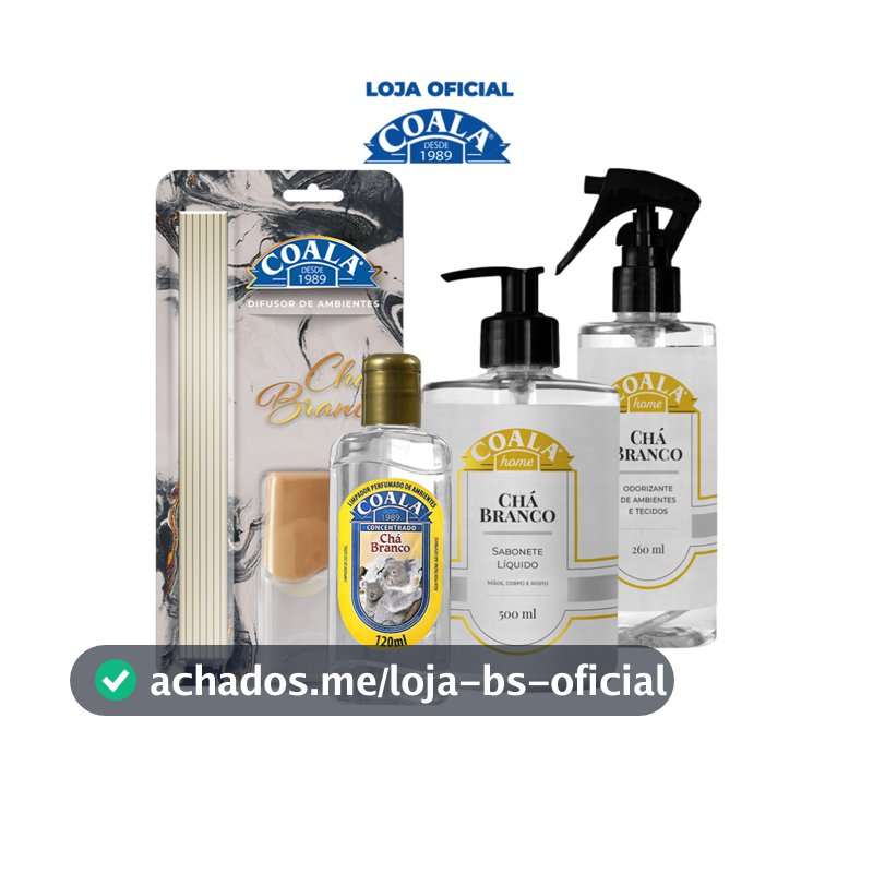 kit Coala Home Chá Branco