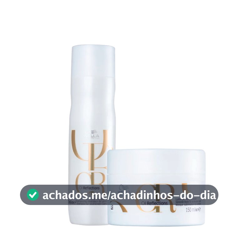 Kit Oil Reflections Shampoo 250ml e Máscara 150ml - Wella