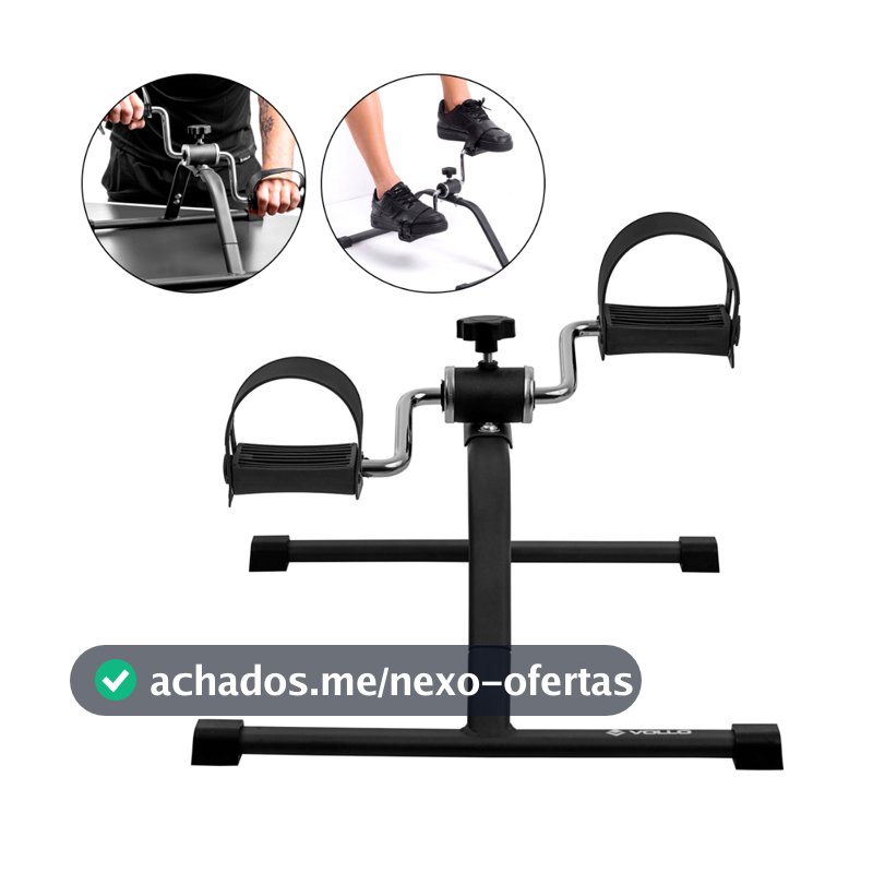 Mini Bicicleta Ergométrica Multifuncional Cicloergômetro Vollo Fisioterapia Adulto/Idosos