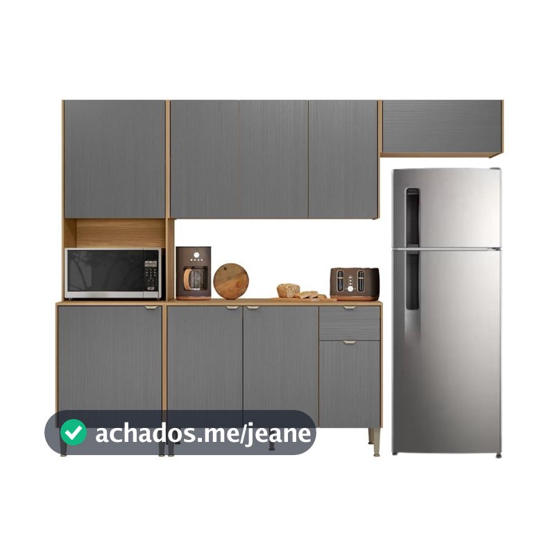 Armário De Cozinha Completa 9 Portas 1 Nicho Surya