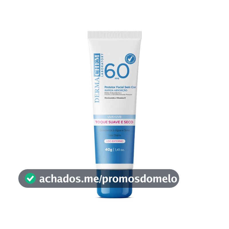 Protetor Solar Rosto FPS60 40g Dermachem