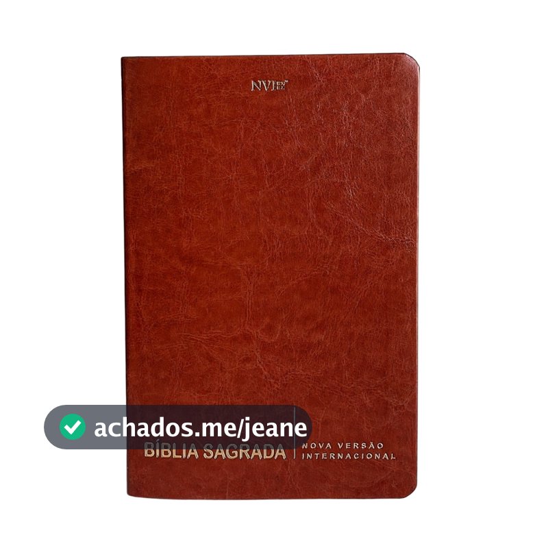 Bíblia Sagrada Slim Capa Luxo Marrom Nvi Presente Cristão